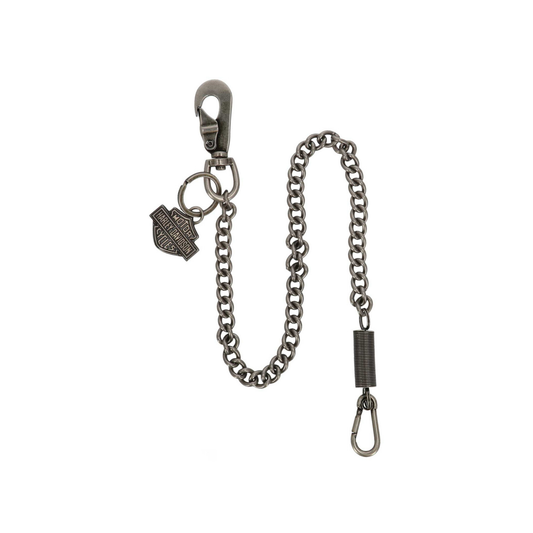 Harley-Davidson® Men's Bar & Shield Spring 24 inch Wallet Chain