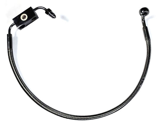 MS-AS47008 Black Pearl Stock Length Lower Front Brake Line for Sportster Seventy-Two 14-16 w/ABS & Single Front Disc Caliper
