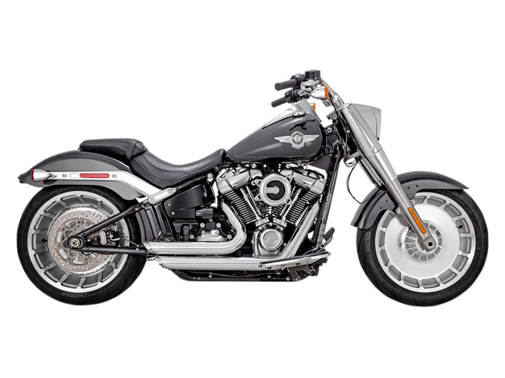 VH-17335 - Vance and Hines Shortshots Staggered Exhaust – Chrome. Fits Breakout & Fat Boy 2018-2024
