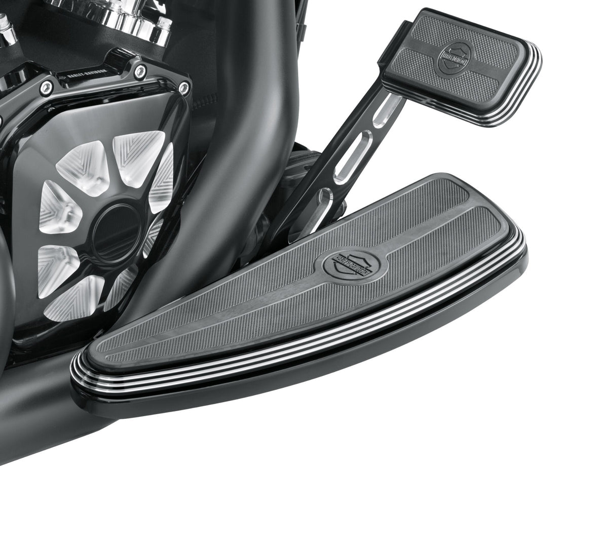 41600079 Harley-Davidson® "Billet Style Rear Brake Lever - Edge Cut - Fits '14-later"