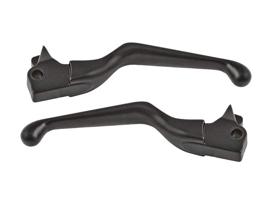 BAI-H07-0574B -Hand Levers Black for Softail 96-14/Dyna 96-17/Touring 96-07/Sportster 96-03