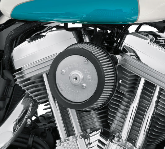 29000019A "Screamin' Eagle Round Sportster High-Flow Air Cleaner Kit - Chrome"