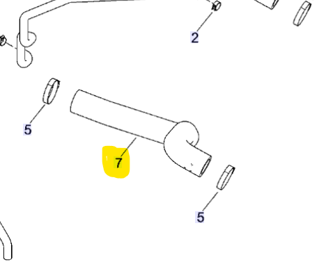 26900033A Harley-Davidson® "Radiator Hose, Outlet,, Street 750 17-20"