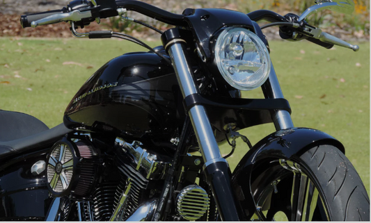 HD-BBCL0010. Softail, Black with Black Fitting- +10" - Burleigh Clutch Cable