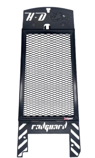 20016-BLK -HD Lowrider ST w/ Moustache bar Oil Cooler Guard BLK