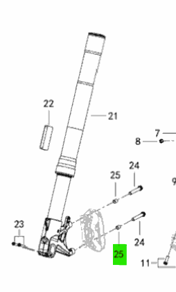 HD130015090000 Harley-Davidson® "POSITIONING SLEEVE-X 500"
