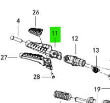 HD52552P910010 Harley-Davidson® "Right Foot Peg X350"