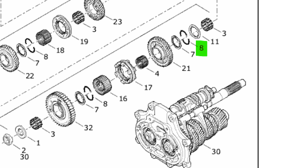11082A Harley-Davidson® "Retaining Ring, Countershaft"