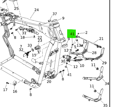 10201282 Harley-Davidson® "Jiffy Stand Screw"