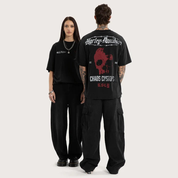 Harley-Davidson® x KSCY Intake Street Tee - Snow Black