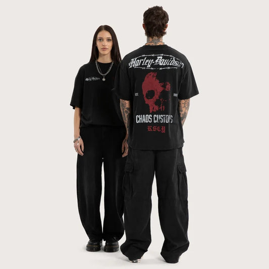 Harley-Davidson® x KSCY Intake Street Tee - Snow Black