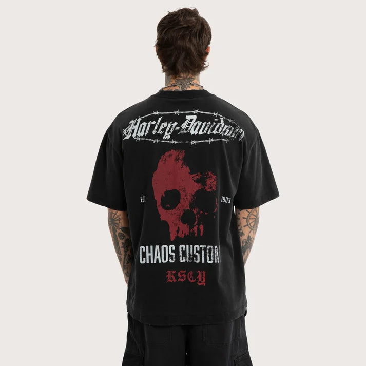 Harley-Davidson® x KSCY Intake Street Tee - Snow Black