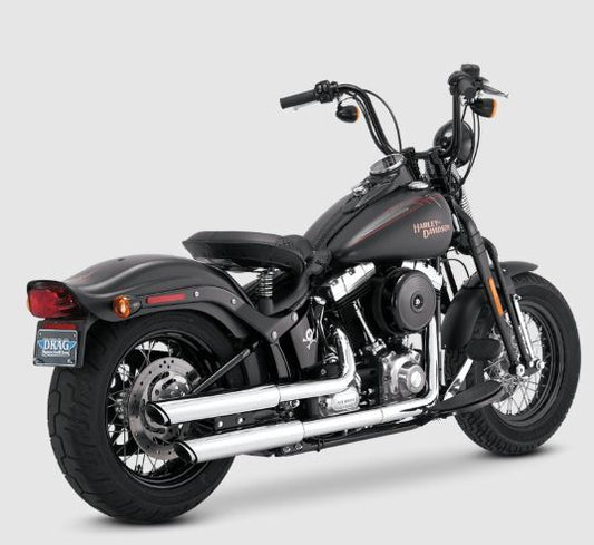 V16841 Vance & Hines Twin Slash 3In Slip-On Softail Fls/Flstn 2007-17