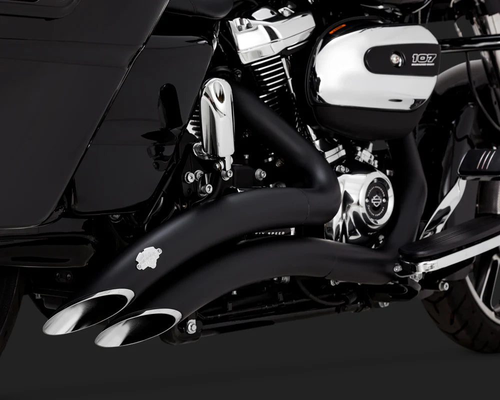 V46373 Vance & Hines Big Radius 2-2 Pcx Black Touring 17-22
