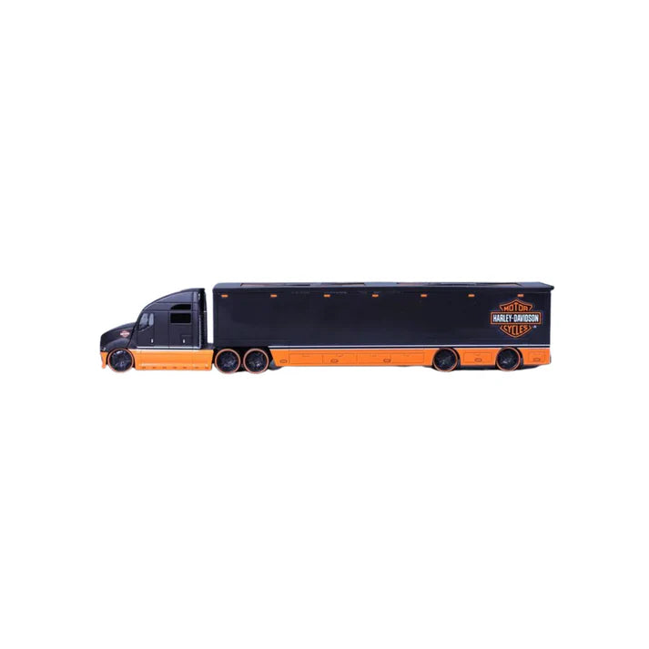 Harley-Davidson 1:64 Custom Hauler - Black/Orange