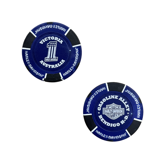 Gasoline Alley Harley-Davidson® Poker Chip - Blue