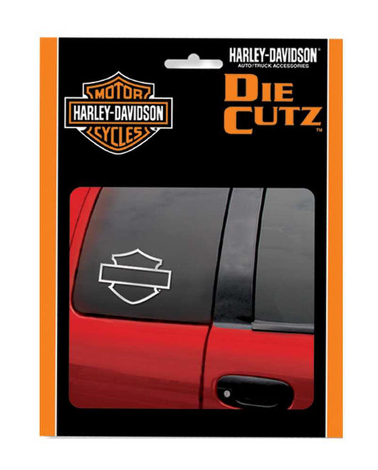 Harley-Davidson® Bar & Shield Chrome Silhouette Die Cut Decal