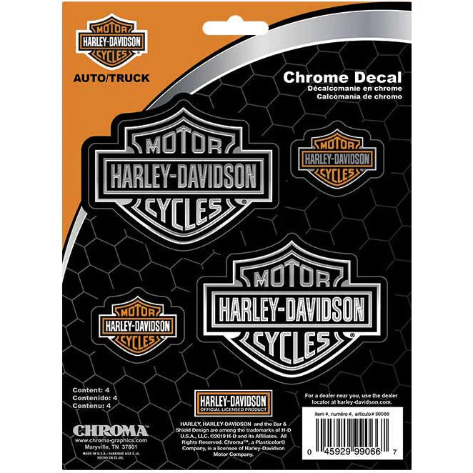 Harley-Davidson® Bar & Shield 4-Piece Decal Set