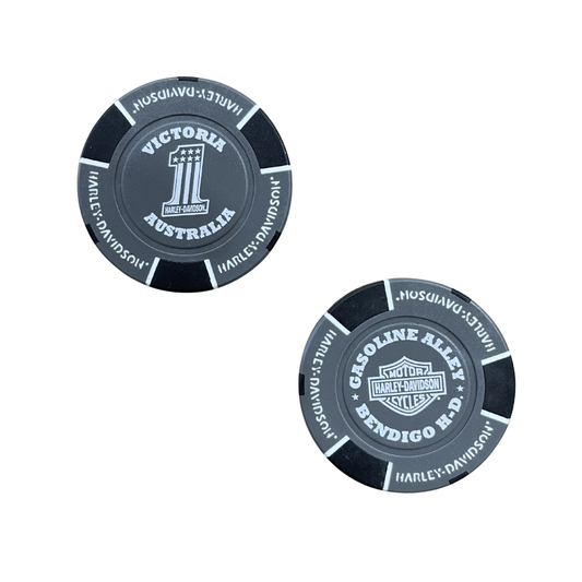 Gasoline Alley Harley-Davidson® Poker Chip- Dark Gray