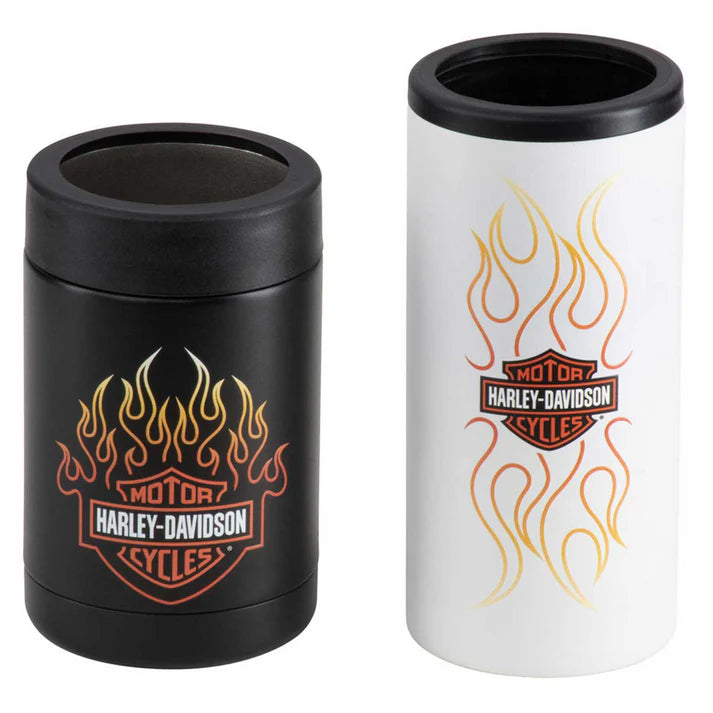 Harley-Davidson® Bar & Shield Flames Can Cooler Set