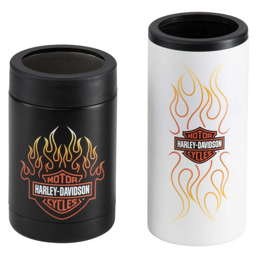 Harley-Davidson® Bar & Shield Flames Can Cooler Set