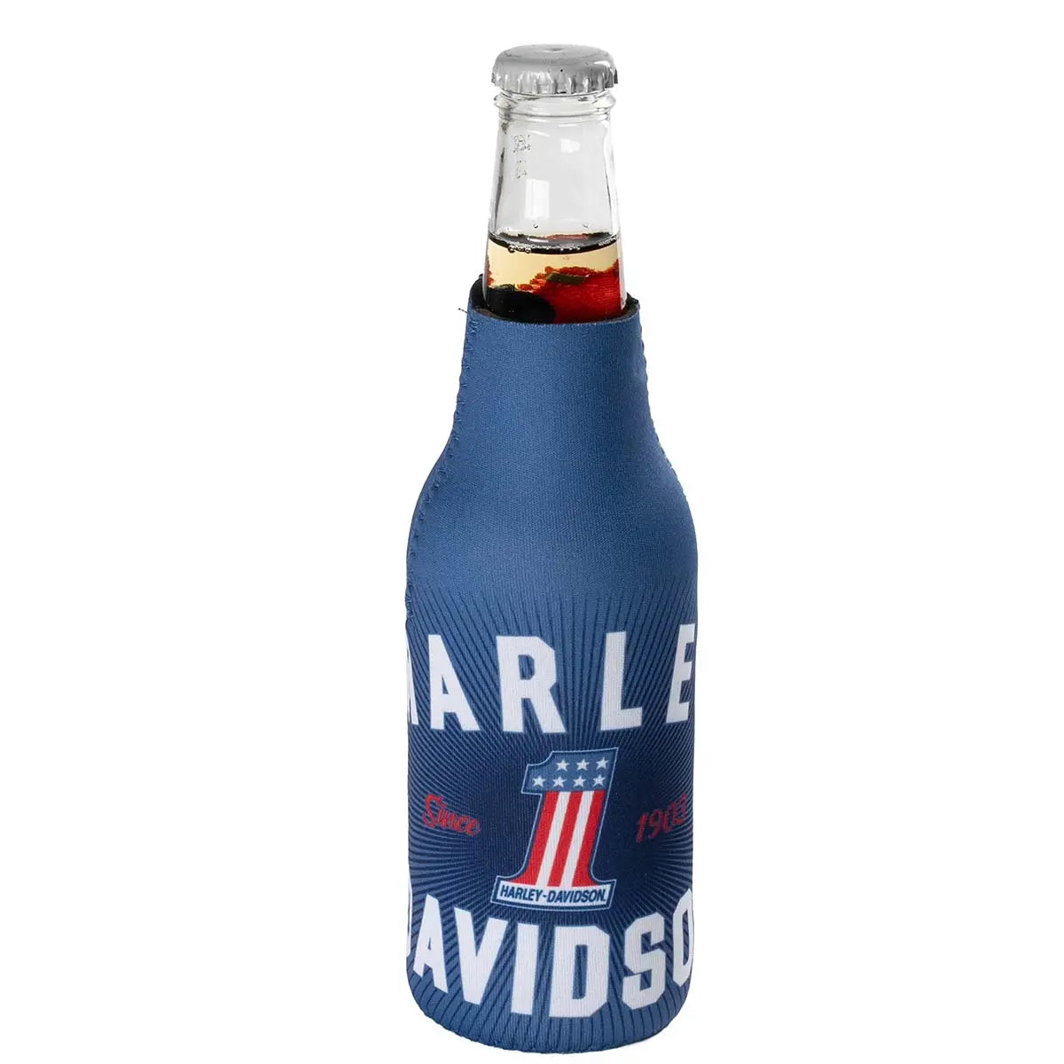 Harley-Davidson #1 RWB Graphic Neoprene Zippered Bottle Wrap