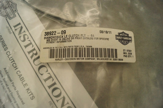 38922-09A Harley-Davidson® "Clutch Cable Diamondback 64.7-Touring"