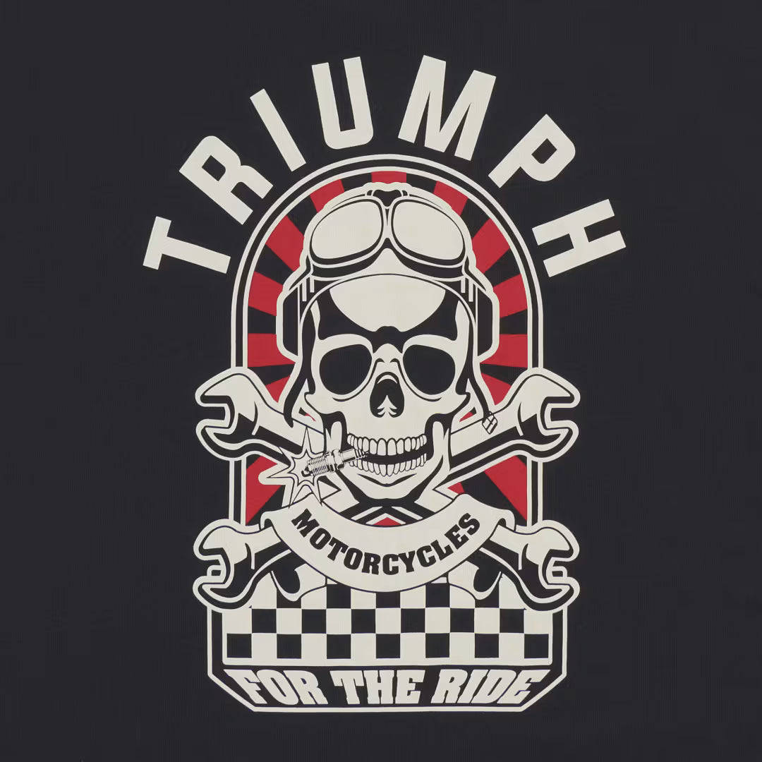 Triumph Hello Moto Black Tee