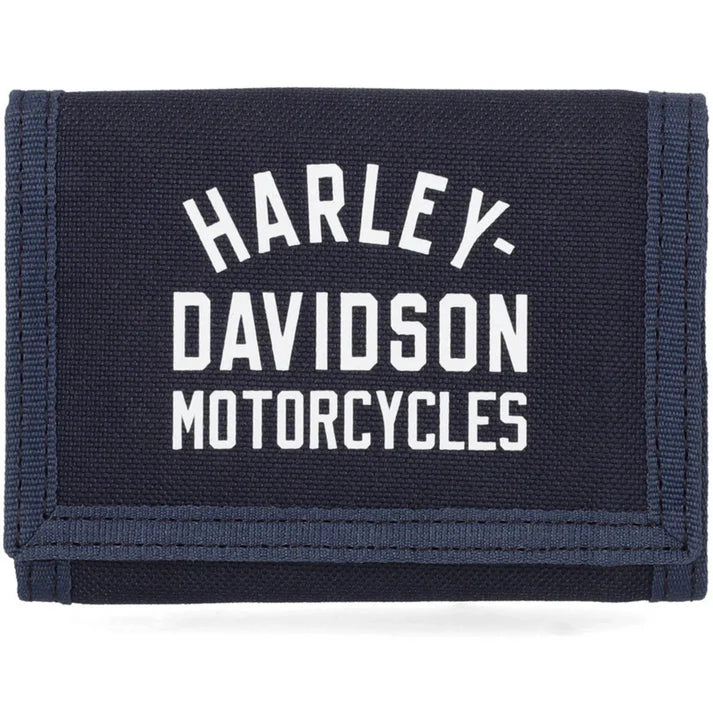 Harley-Davidson® Men's H-D Arched Script Logo Tri-Fold Polyester Wallet
