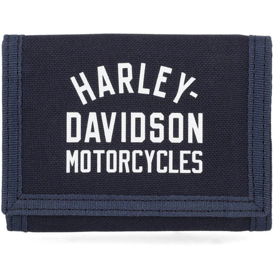 Harley-Davidson® Men's H-D Arched Script Logo Tri-Fold Polyester Wallet
