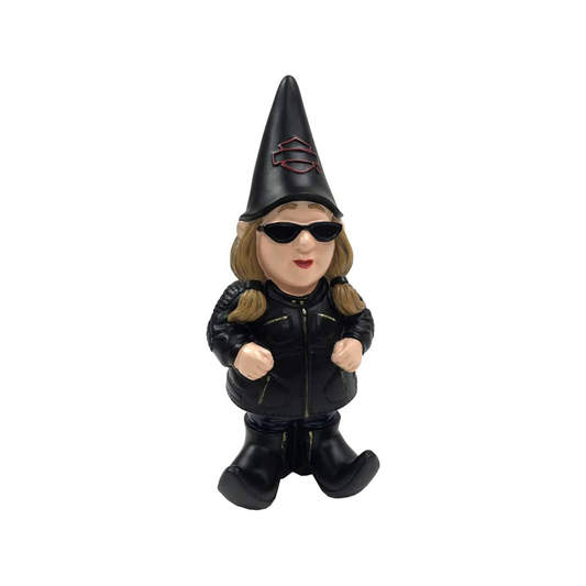 Harley-Davidson® Female Biker Themed Garden Gnome