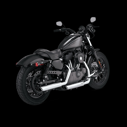 V16863 Vance & Hines Straight shots Slip-On Mufflers Chrome - Sportster 14-20