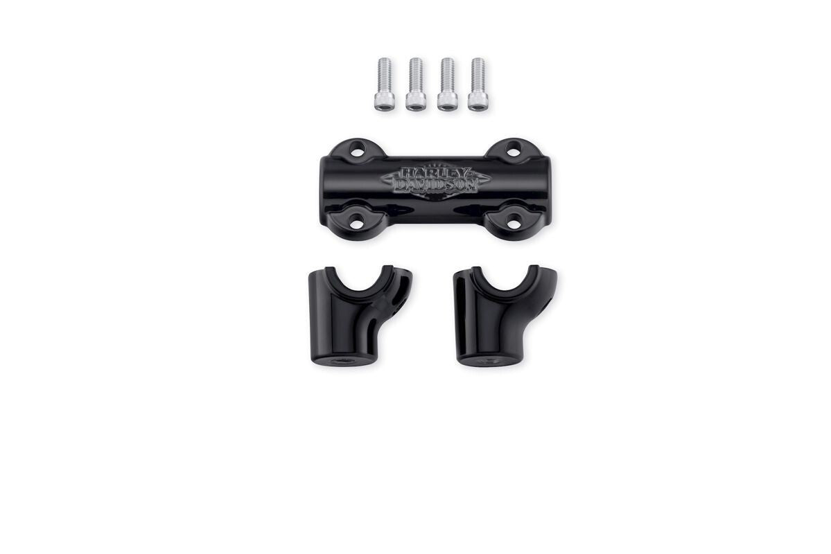 55900166 Harley-Davidson® "Handlebar Clamp & Riser Kit - Gloss Black 2018-20"