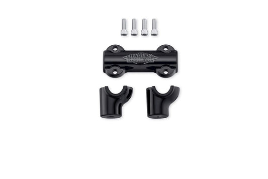 55900166 Harley-Davidson® "Handlebar Clamp & Riser Kit - Gloss Black 2018-20"