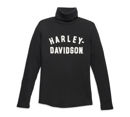Harley-Davidson® Women's Milwaukee Rib Turtleneck Black