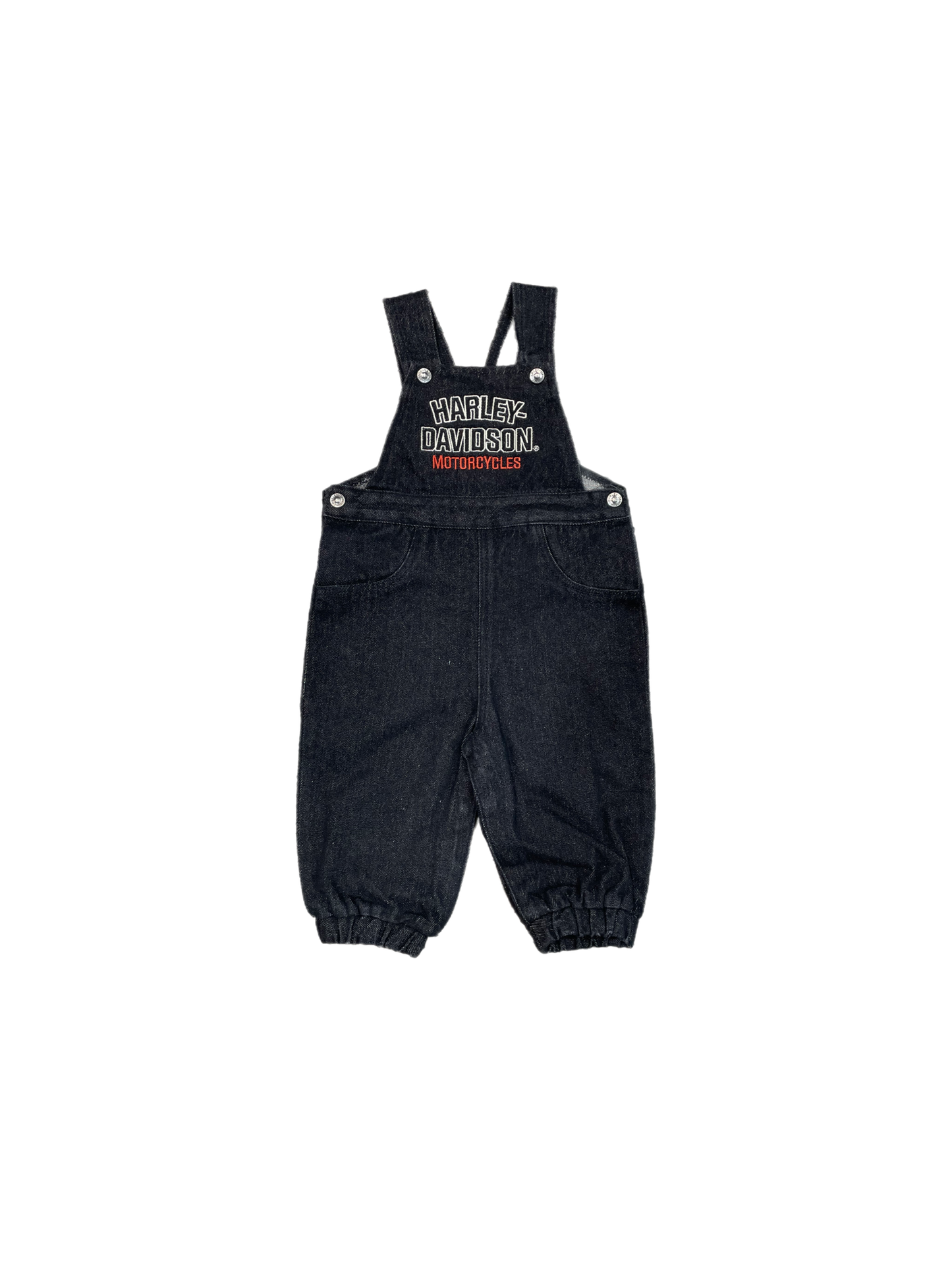 Harley-Davidson® Baby/Toddler Unisex Embroidered Denim Overalls