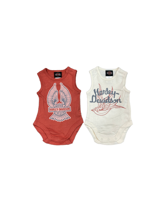 Harley-Davidson® Kids 2-Pack Ribbed Bodysuit