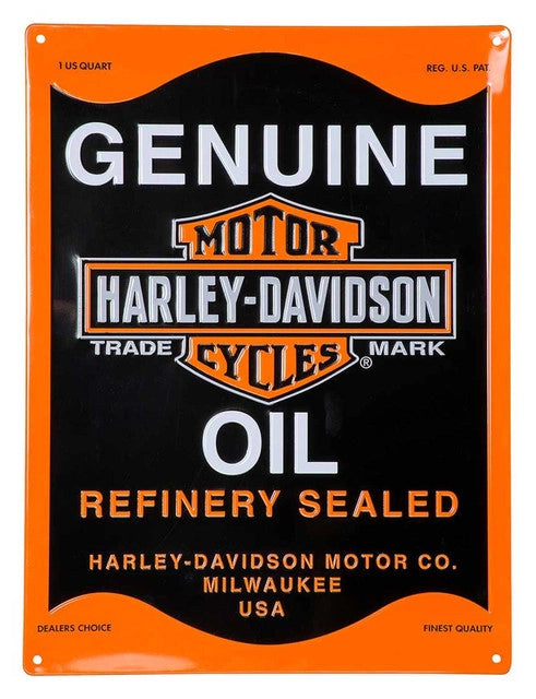 Harley-Davidson® Oil Can Tin Sign