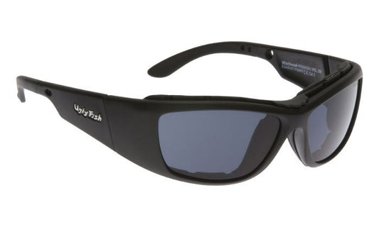 Ugly Fish Cannon Matt Black Frame, Green Lens Sunglasses